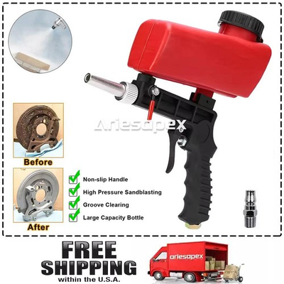 #ad #ad Portable Handheld Air Compressor Speed Sand Gun Blaster Sand Blasting 1 4 in New $11.69