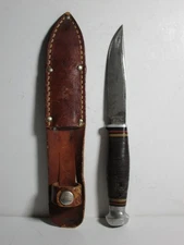 VINTAGE KINSFOLK HUNTING 315 KNIFE & SHEATH