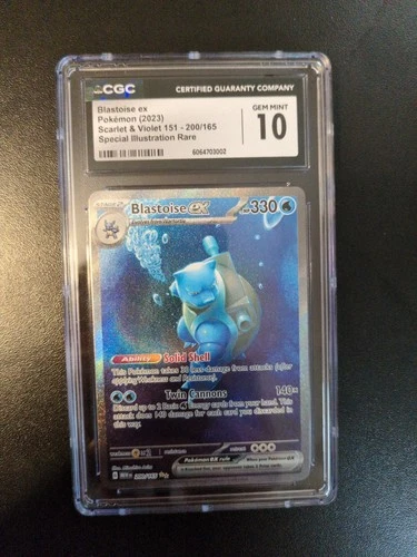 2023 Pokemon Scarlet & Violet 151 #200/165 Blastoise Ec SIR CGC 10 GEM MINT