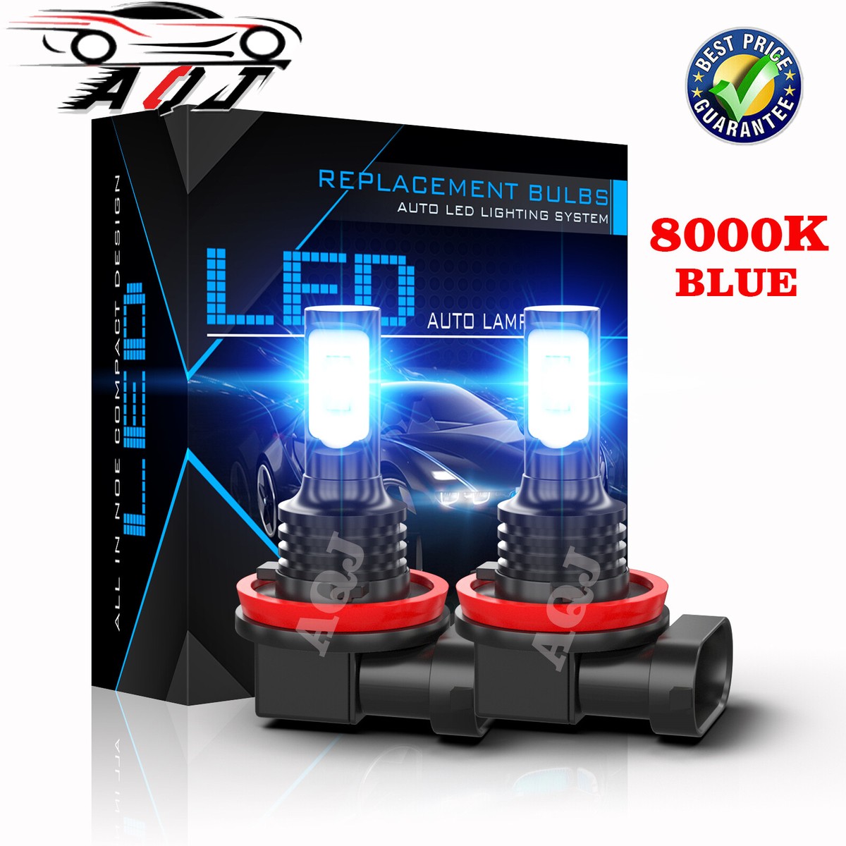 LED H8 H11 H16 シリーズ9カオス　超爆光　ワンオフ　ブルー For 2016 2017 2018 2019 2020 2021 Honda Civic Fog Light H11 Ice