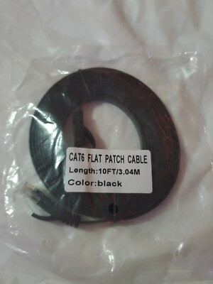 CAT6 - Patch Cord Cable 10FT/3.04M BLACK New