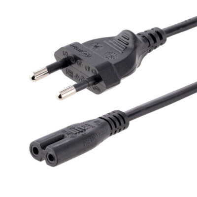 StarTech.com 3m AC Stromkabel, EuroPlug auf C7 Stecker, 2,5A-250V, 18A