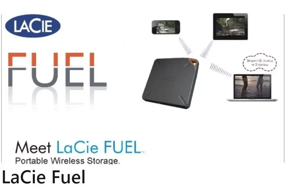 LaCie Fuel 2TB Portable Mobile Storage with Own Wi-Fi Hotspot (Limited Edition) - Image 2 of 4