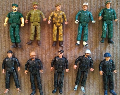 1982 Remco DC Comics Sgt. Rock 3 3/4" Action Figure Lot Bad Guys Shark Vintage - Picture 10 of 11