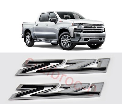 ZZ 1pc Rear Tailgate ZR2 Emblem Sticker 3D Badge Replacement 2019 Compatible With Colorado