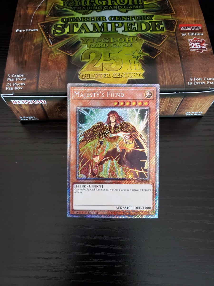 Yugioh Stampede - Majesty's Fiend - Platinum Secret Rare - RA04-EN216 | eBay