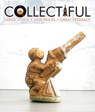 MANOIL VINTAGE COMPOSITE MOLDED FIGURE - US ARMY SOLDIER GUNNER    RARE