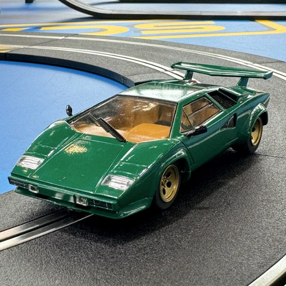 Scalextric C4500 Lamborghini Countach Green 1:32 Slot Car UK