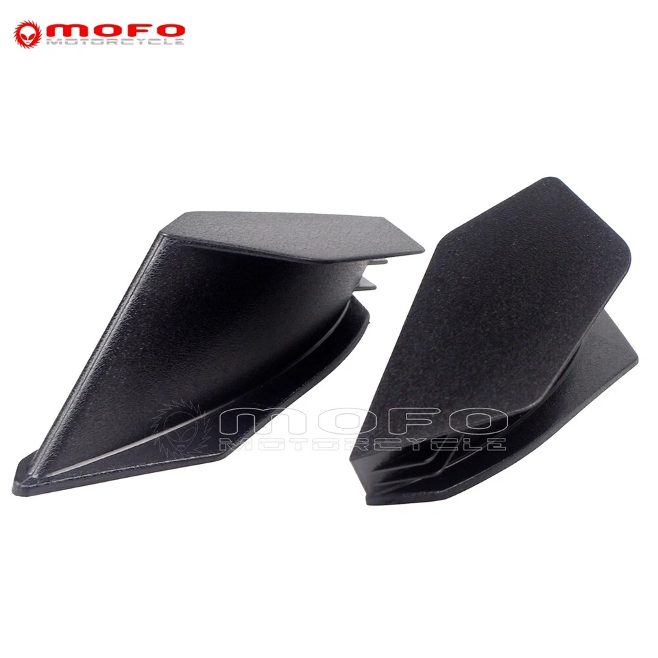 Kit de ala lateral aerodinámica aerodinámica universal para moto scooter 2 piezas para Yamaha - negro Foto 4 de 4