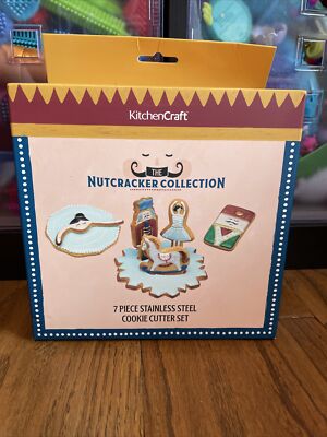 KitchenCraft The Christmas Nutcracker Collection Geschenkbox 7 Ausstechformen Neu