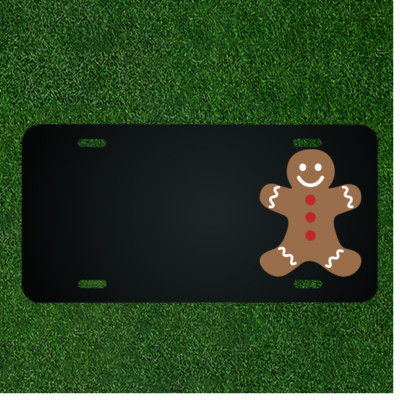 Custom Personalized License Plate With Add Names To Ginger Bread Man Design NEW