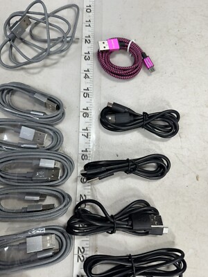 10 Total/ Samsung Galaxy S7 S6 Edge+PS4 Micro USB Cable Fast Charging Cord 3ft