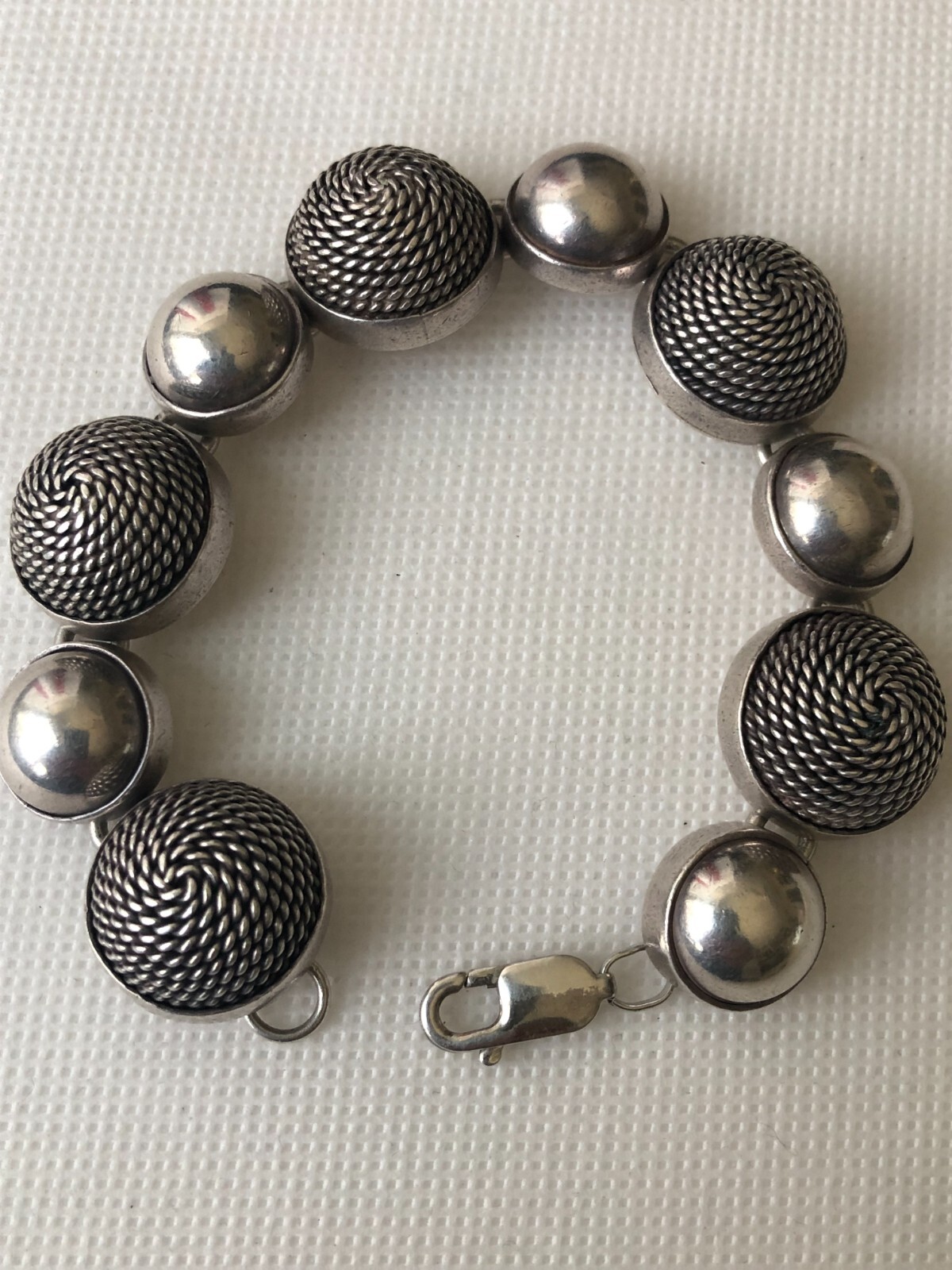 Solid Space Age Byzantine Chain Sterling Silver S… - image 10