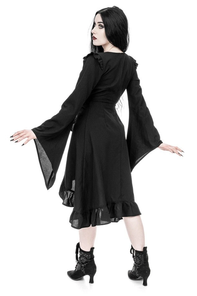 Vestido midi Restyle Cathedralis - Negro - Reino Unido 14 - Nuevo con etiquetas Foto 4 de 4