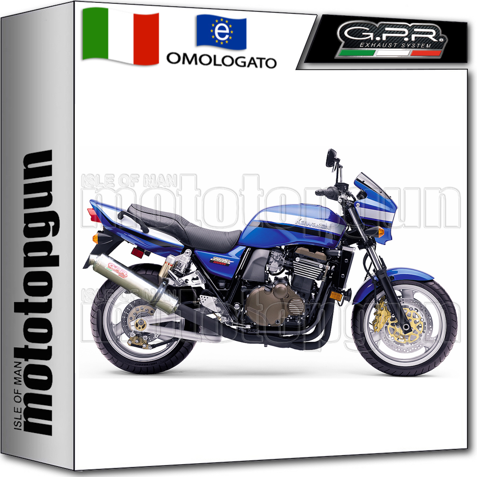 GPR SCARICO BOLT-ON HOM ROUND INOX KAWASAKI ZRX 1100 2001 01