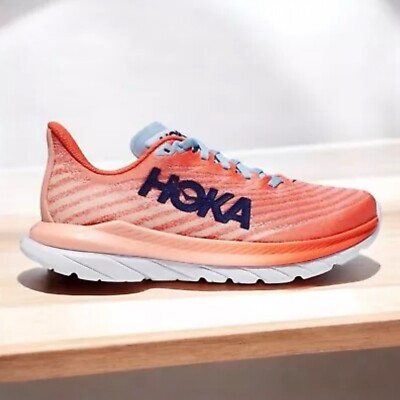 Hoka One One Women s Mach 5 Running Shoes Peach Athletic Sneakers