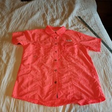 Magellan Outdoors Size M Fish Gear Short Sleeve Mag Wick Laguna Madre READ