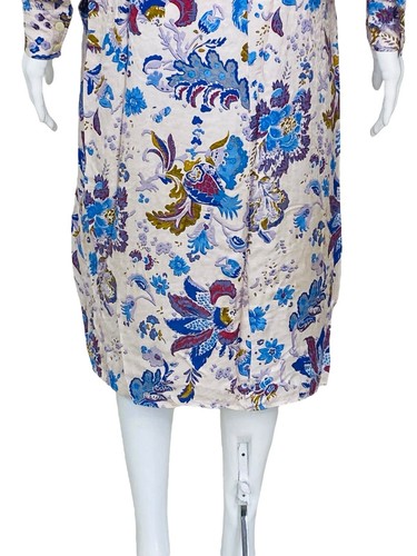 Isabel Marant Etoile Femmes Okleya Floral Manches Longues Imprimé Midi Robe S 34 - Photo 19 sur 21