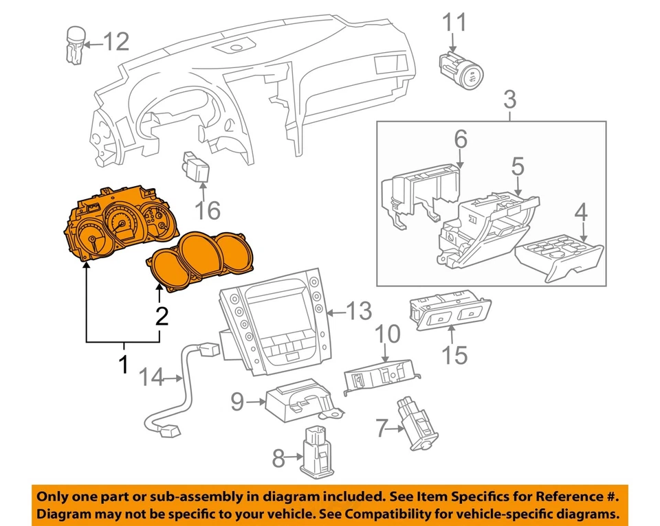 Medidor de velocímetro usado se adapta a: 2006 Lexus GS430 Cluster MPH grado A Foto 3 de 4