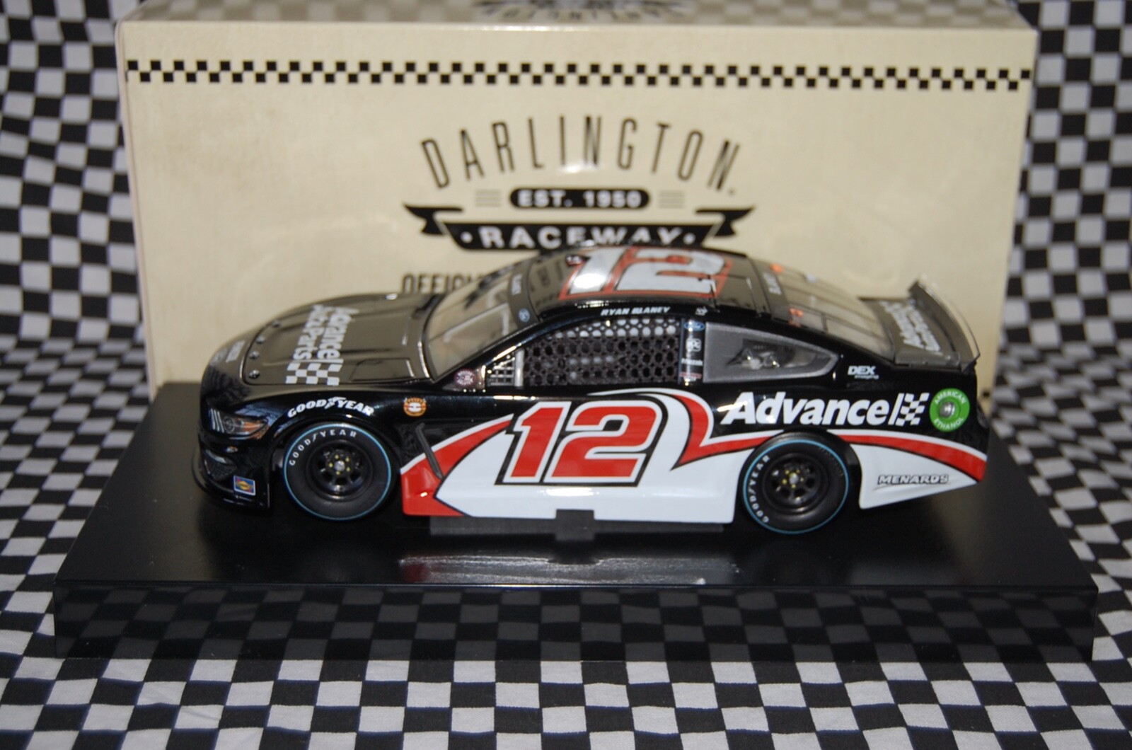 Ryan Blaney 12 Advance Auto Parts Darlington Throwback 1/24 NASCAR Die