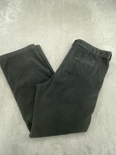IZOD Men's Size W38 X L32 Dark Gray Corduroy Flat Front Pants Straight Fit