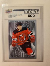 2024/25 Upper Deck Series 2 SEAMUS CASEY Rookie Population Count 500 -New Jersey