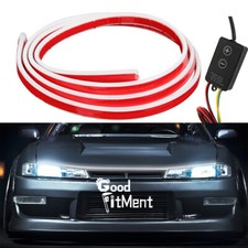 1,8m Flexibel Schneidbar LED Haube Licht Streifen Tagfahrlicht Warnung Universal