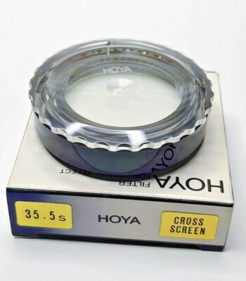 Hoya 35.5mm CS 4x Cross Screen Star Effect Glass Lens Filter 35.5 mm 35.5