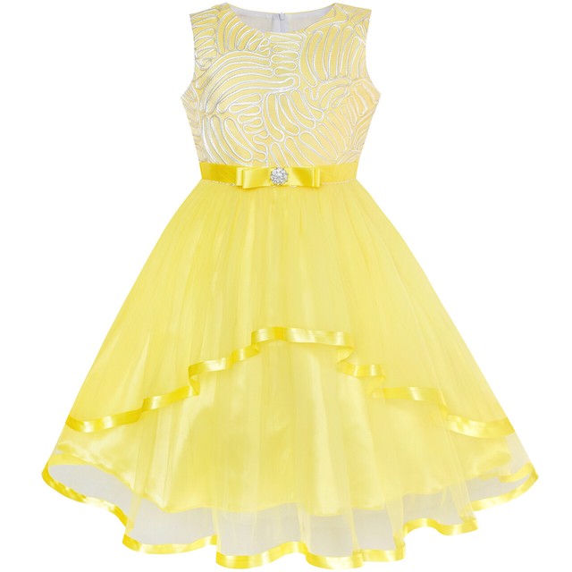 sunflower dresses for flower girl
