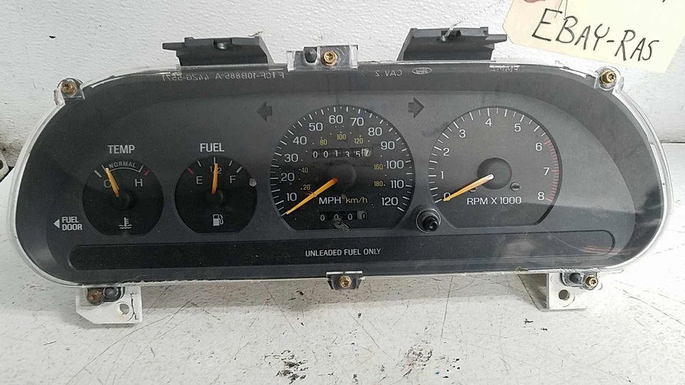 94-96 ESCORT TRACER VELOCÍMETRO INSTRUMENTO MEDIDOR DE CLÚSTER 135 MILLAS 120 MPH 1,9 L Foto 3 de 4