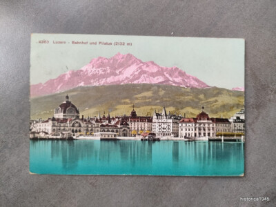 AK Luzern Bahnhof 1911