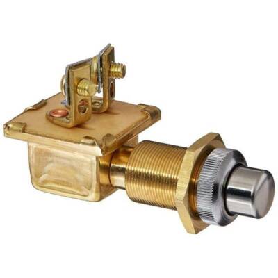 Cole Hersee SPST Off/Mom On Screw Push Button Switch