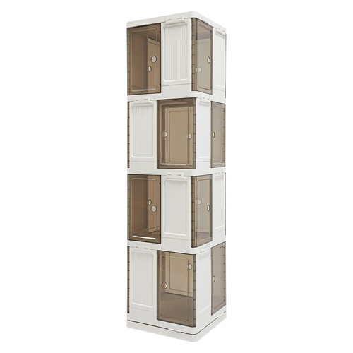 4-Tier Rotating Bookshelf, Book Storage Shelf, Floor Standing Rotating Bookcase - Picture 6 of 16