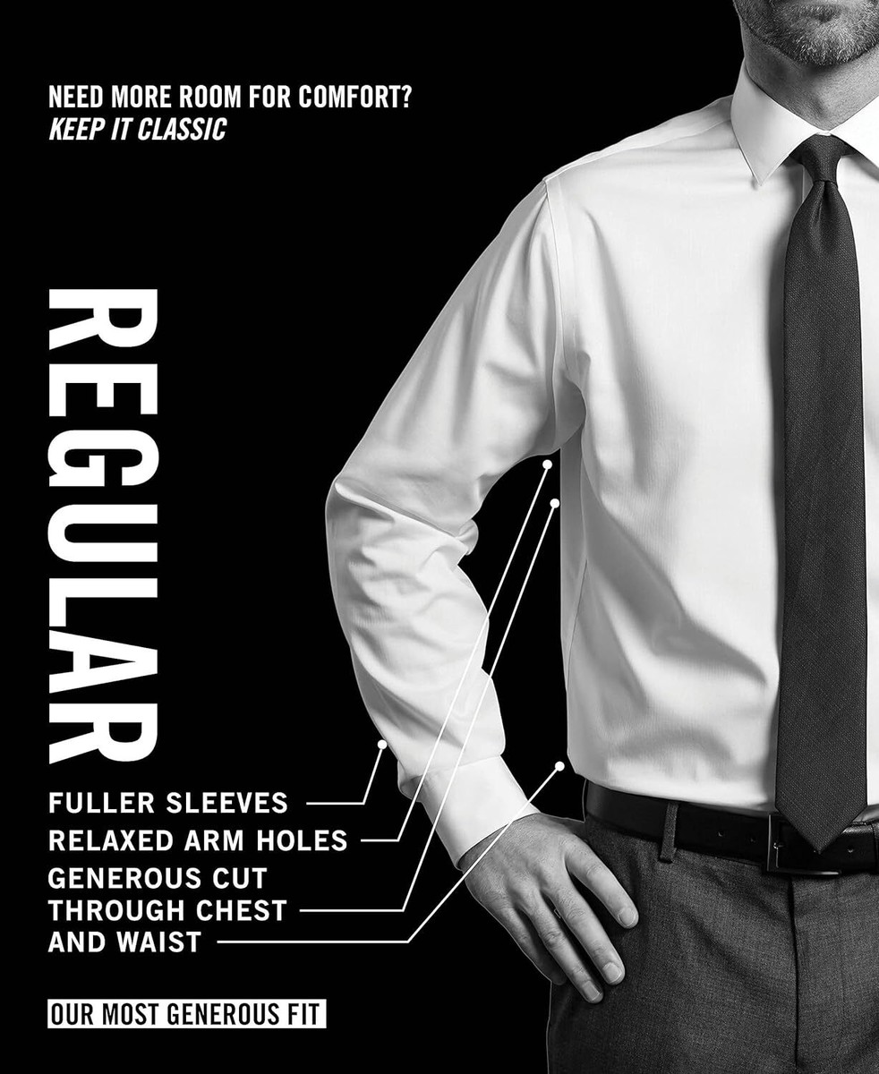 Van Heusen Men's Regular Fit Neck 34