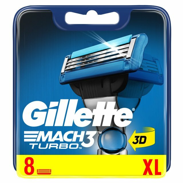 Gillette Mach 3 Turbo Razor Blades 8 Refills for sale online eBay