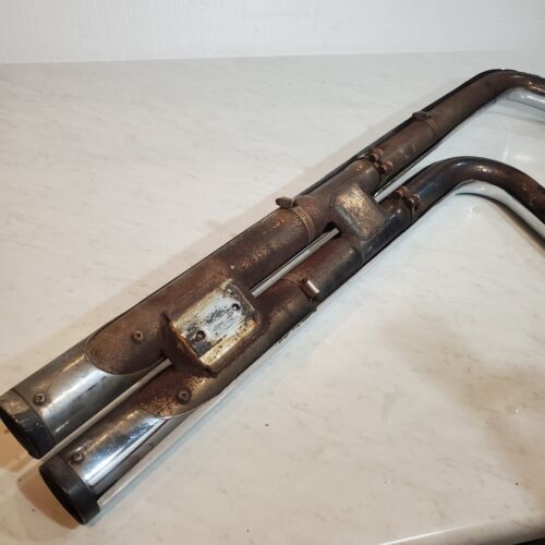Cobra Speedster Long Chrome Exhaust System Harley Softail Heritage Fat Boy Delux - Foto 12 di 20