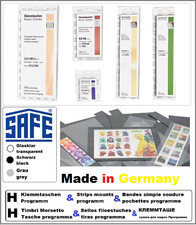 SAFE-H64426-Klemmtaschen-schwarz-44x26-mm-A-blaue-Verpackung 50 Pack