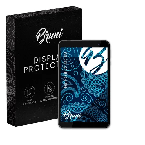 Bruni 2x Protective Film for Positivo Tab Q8 Screen Protector Screen Protection