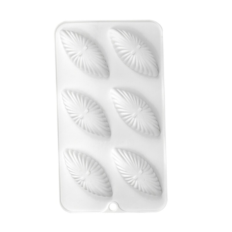 6Cavity Seashells Silicone Molds Cake Decorating Tool for Making Candy, Soaps