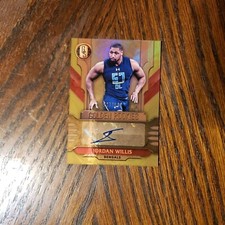 27/149 JORDAN WILLIS RC 2017 PANINI GOLD STANDARD GOLDEN ROOKIE AUTO BENGALS