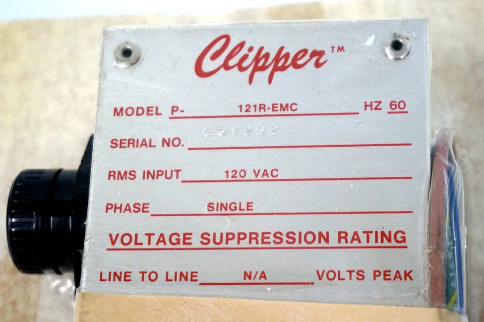NEW CLIPPER P-121R-EMC SURGE SUPPRESSOR P121REMC - Image 2 of 3