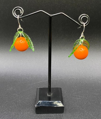 Orange Earrings by Neanie-Bot - Picture 2 of 2