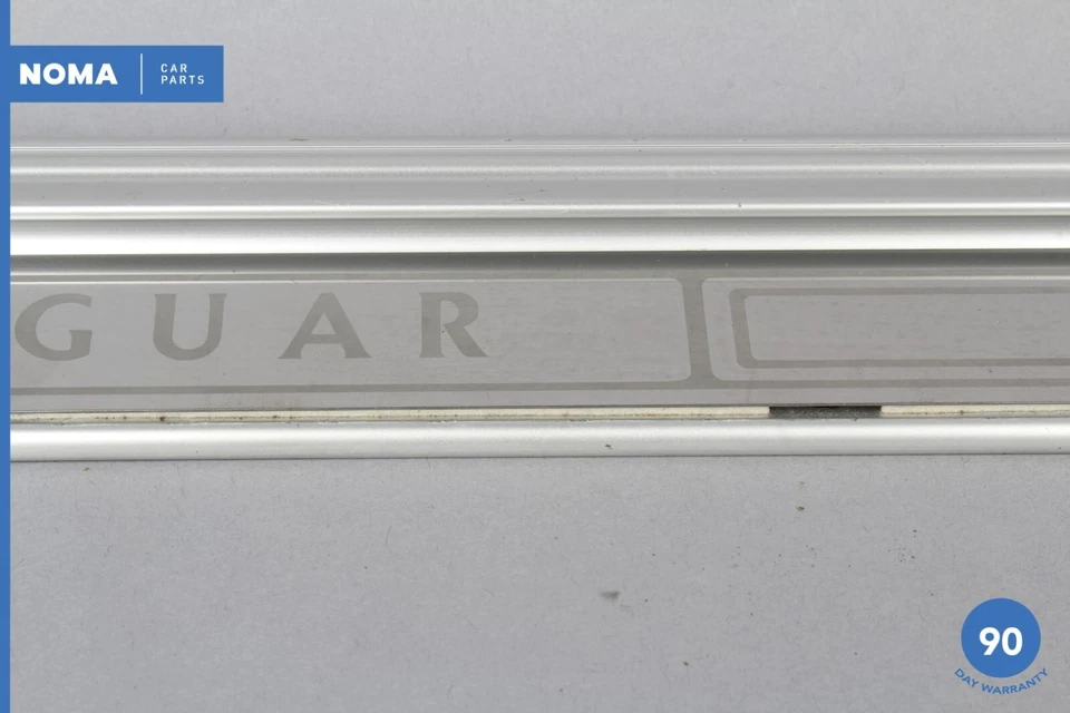98-03 Jaguar XJ8 XJR VDP X308 Rear Left Driver Side Door Scuff Panel Trim OEM - Image 3 of 4