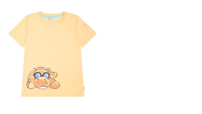 STEIFF happy hippo shirt HIPPO, peach fuzz size 98-104