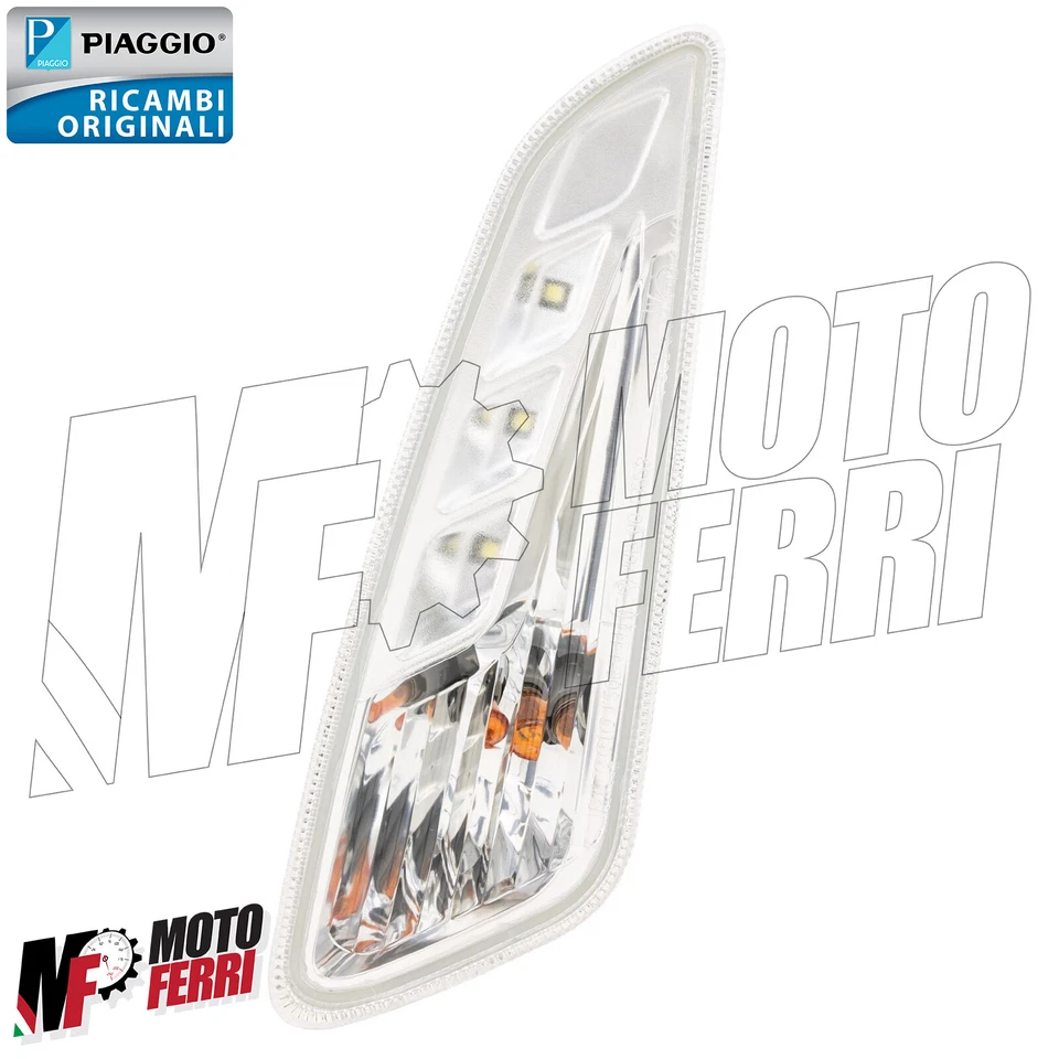 MF5257 Freccia Anteriore Sinistra Led Originale Vespa Primavera Sprint 125 150 - Immagine 3 di 4