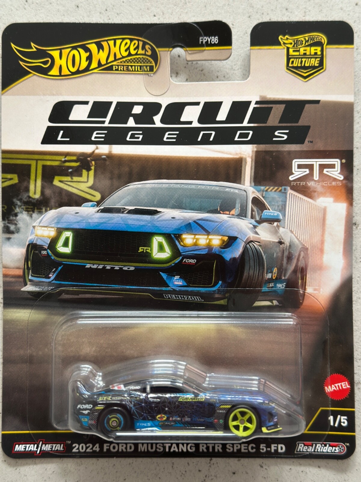 Hot Wheels Circuit Legends 2024 FORD MUSTANG RTR SPEC 5-FD Car Culture