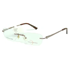 Naturally Rimless NR 361 Brown Eyeglass Frame 51 17 140