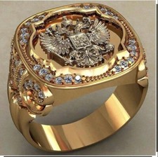 Adler Herren Ring/Siegel Ring/Zirkonia Ring/ ...