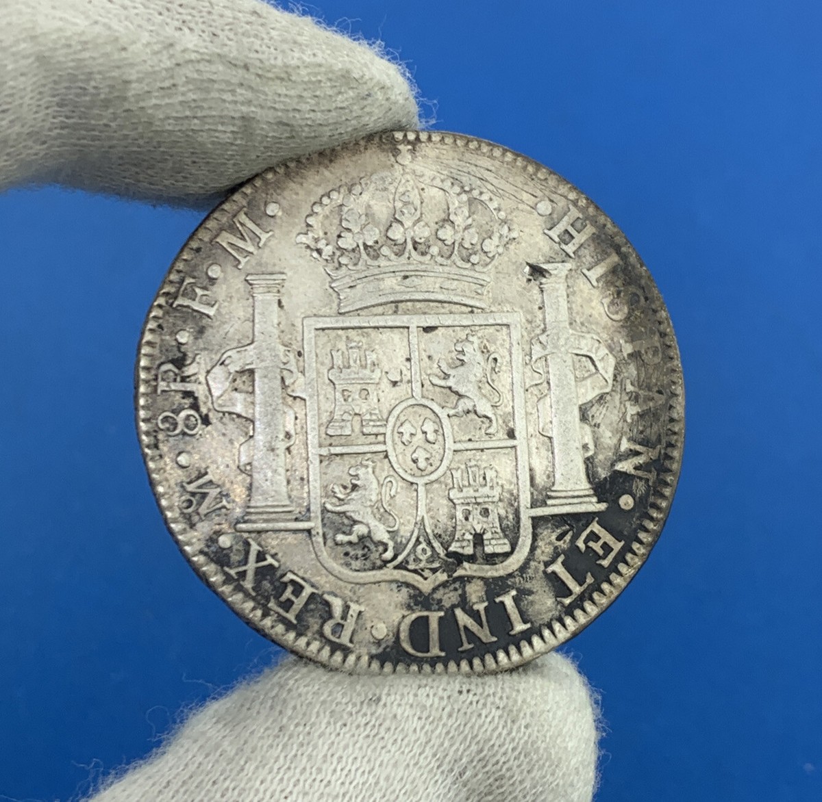 1789 Mo Mexico City 8 Reales F.M. Carolus IV DEI Gratia .903 Chop