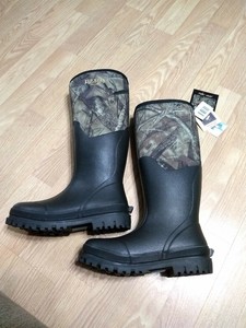 grey ankle rain boots